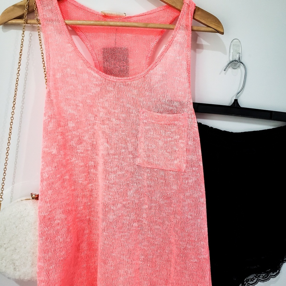 TERI LACE TRIM KNIT TANK - Picture 4 of 7
